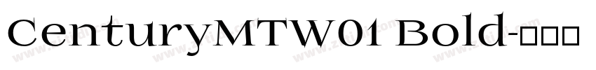 CenturyMTW01 Bold字体转换